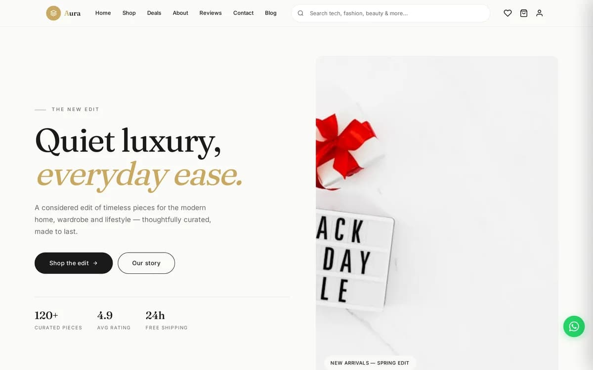 Aura demo website