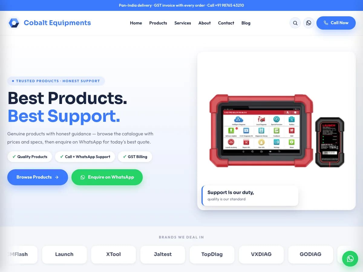 Cobalt demo website