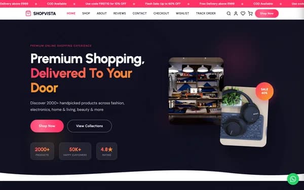 E-commerce website design