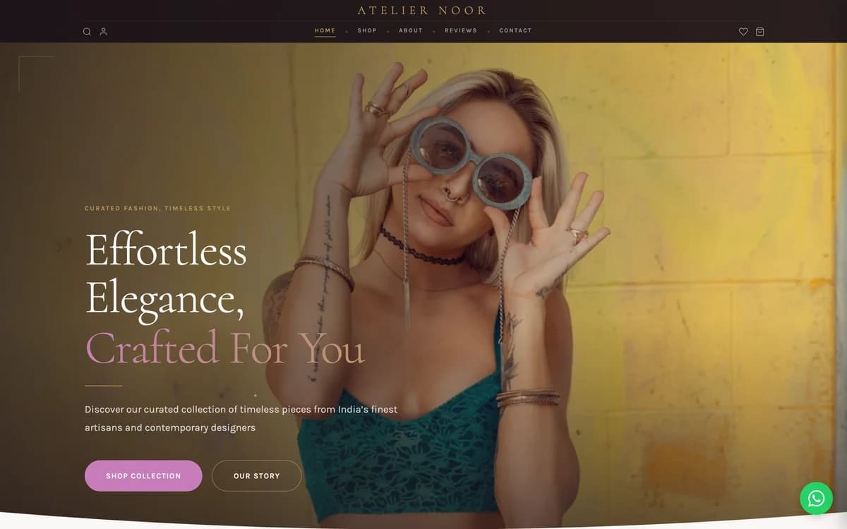 Atelier Noor demo website