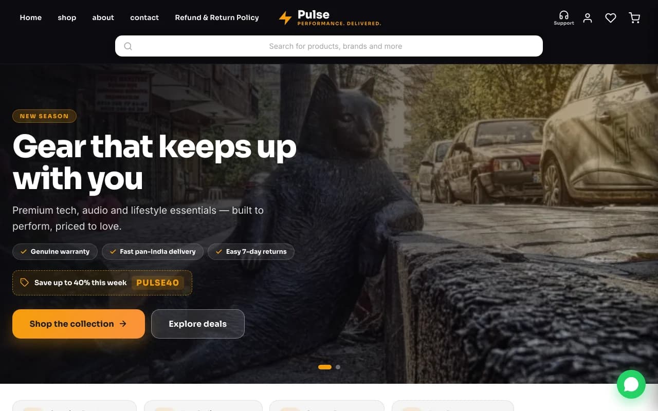 Pulse demo website