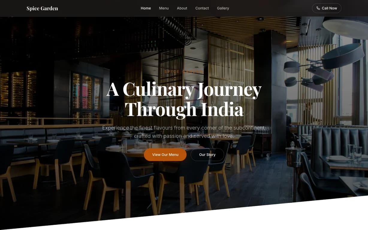 Premium Restaurant demo website