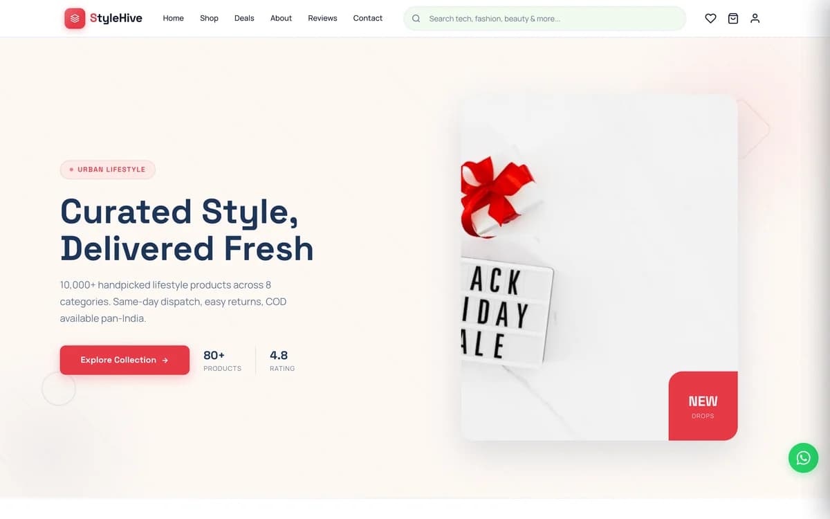 StyleHive demo website