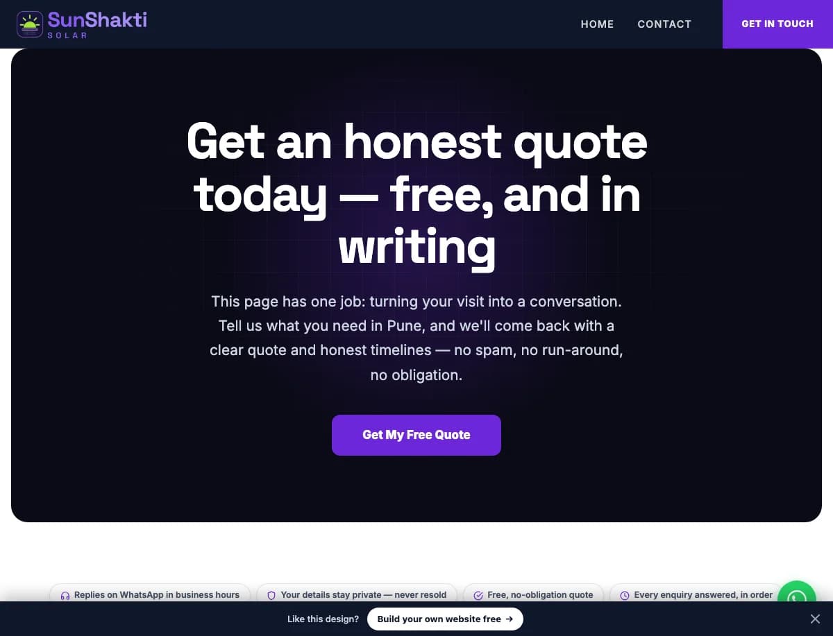 Ignite demo website